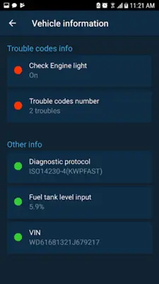 Obd Harry android App screenshot 4